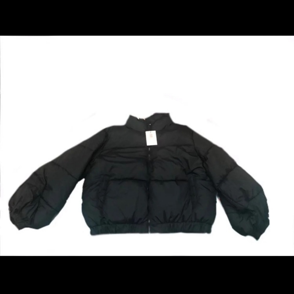 Black puffer jacket